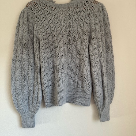 J. Crew Women's blue Cable Knit Sweater - Picture 2 of 7